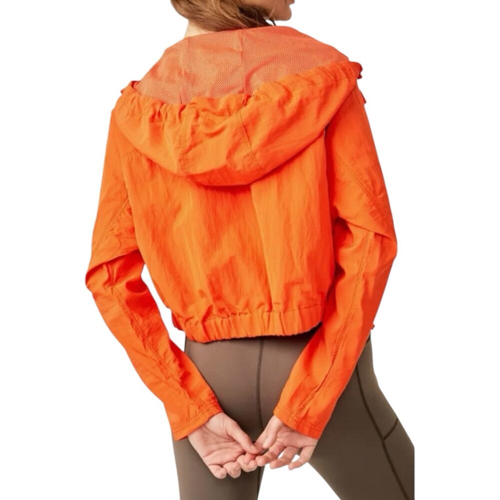 Free People Movement‎ Lightweight Athletic Jacket Orange Ride the Wave - Picture 2 of 8